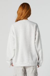 New York Chenille Embroidered Sweatshirt sold by Charlotte Russe