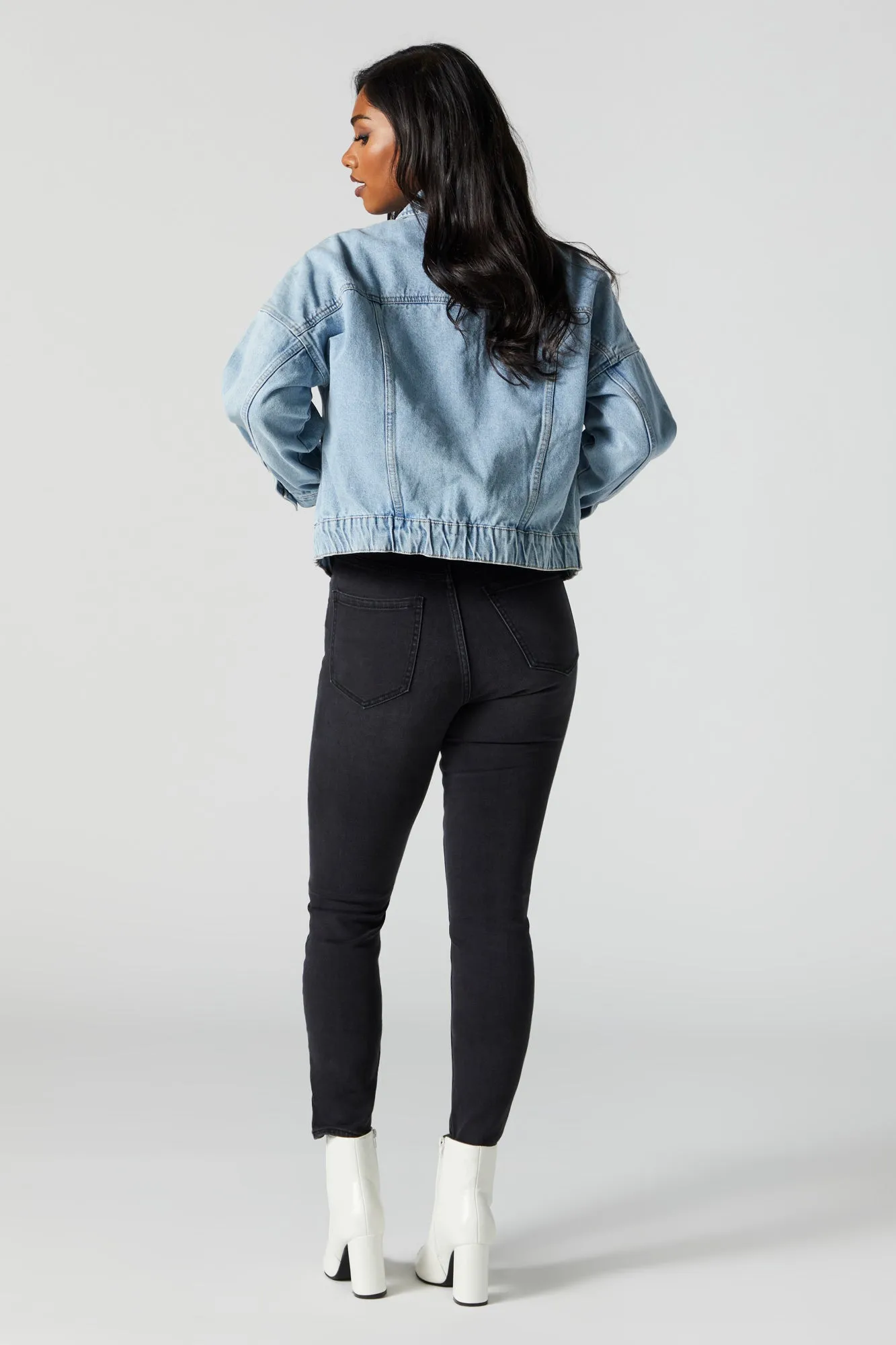 Miami Black Wash High Rise Skinny Jean sold by Charlotte Russe product image thumbnail 3