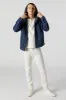 Blue Hooded Denim Jacket sold by Charlotte Russe