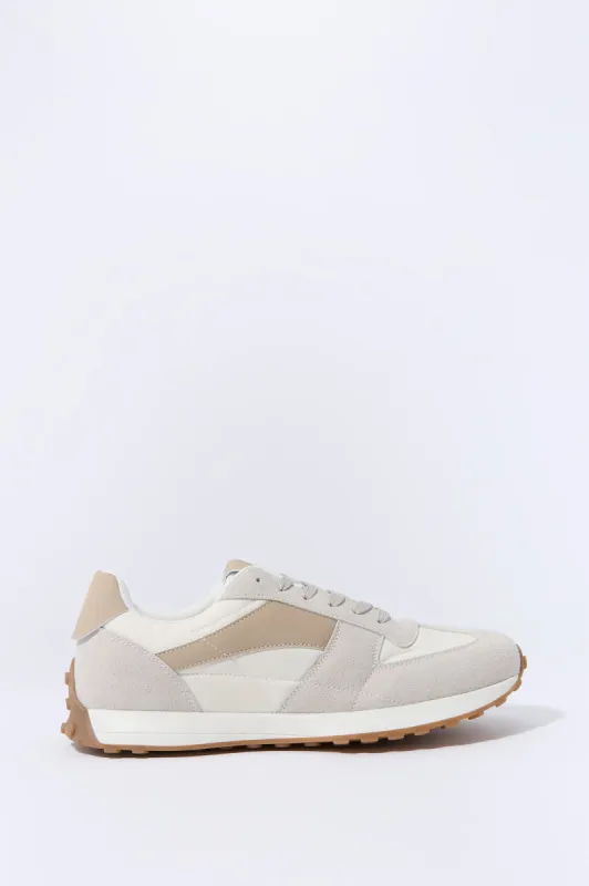 Faux Suede Colourblock Sneaker sold by Charlotte Russe