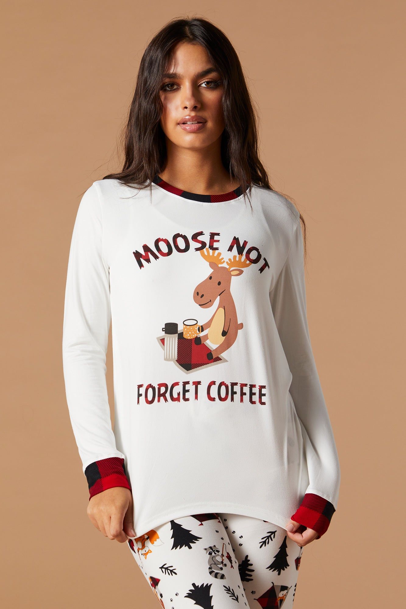 Matching the Family Wildlife 2 Piece Pajama Set sold by Charlotte Russe product image thumbnail 2