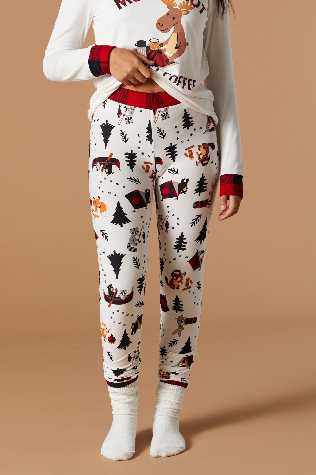 Matching the Family Wildlife 2 Piece Pajama Set sold by Charlotte Russe product image thumbnail 4