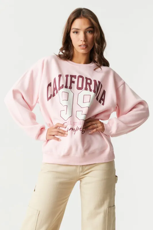 California 99 Graphic Fleece Sweatshirt sold by Charlotte Russe