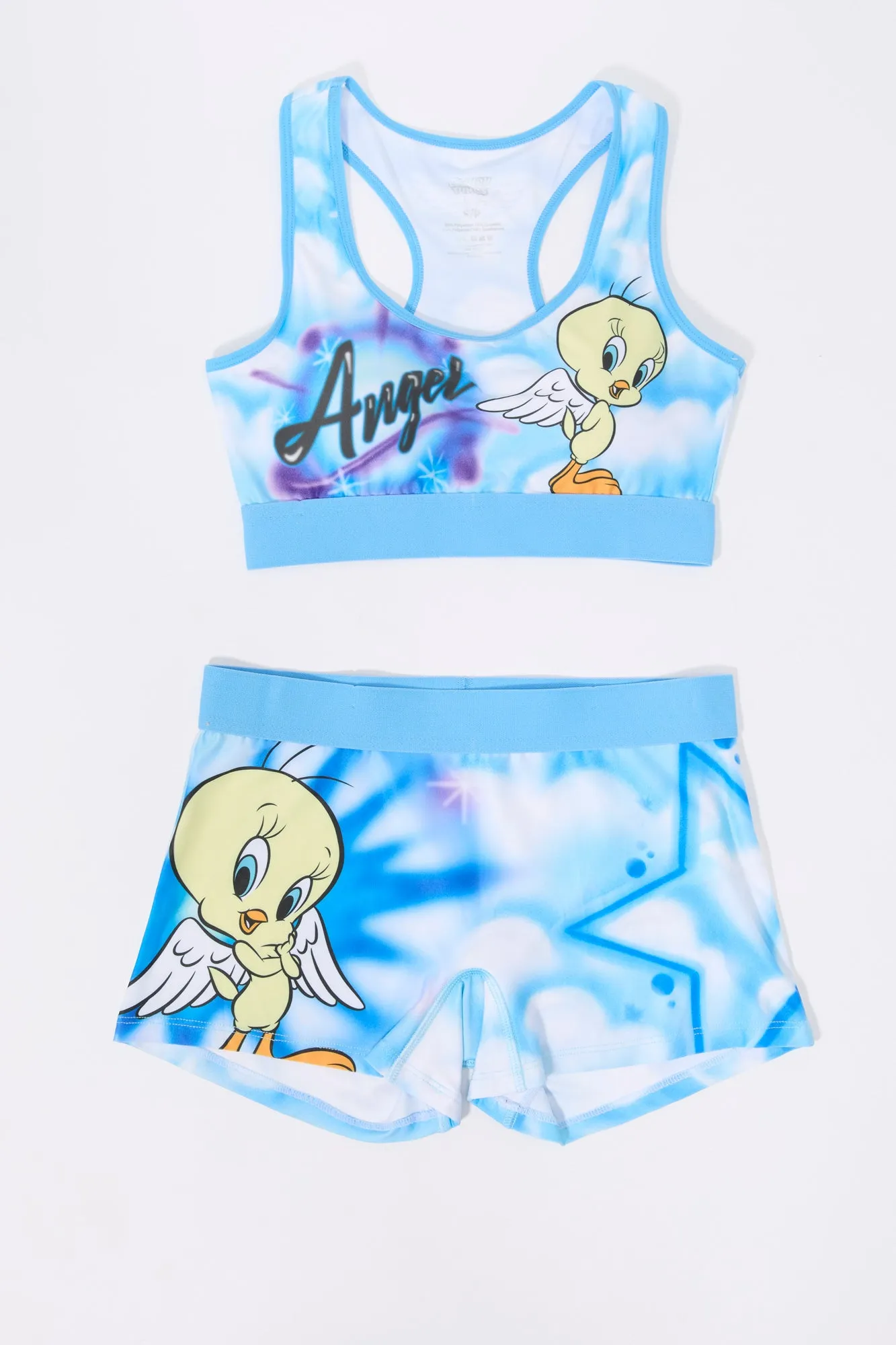 Tweety Bird Bra and Short 2 Piece Pajama Set sold by Charlotte Russe product image thumbnail 4