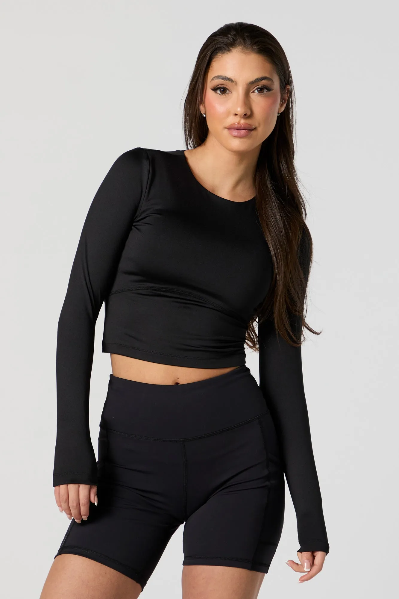 Active Long Sleeve Top sold by Charlotte Russe product image thumbnail 4