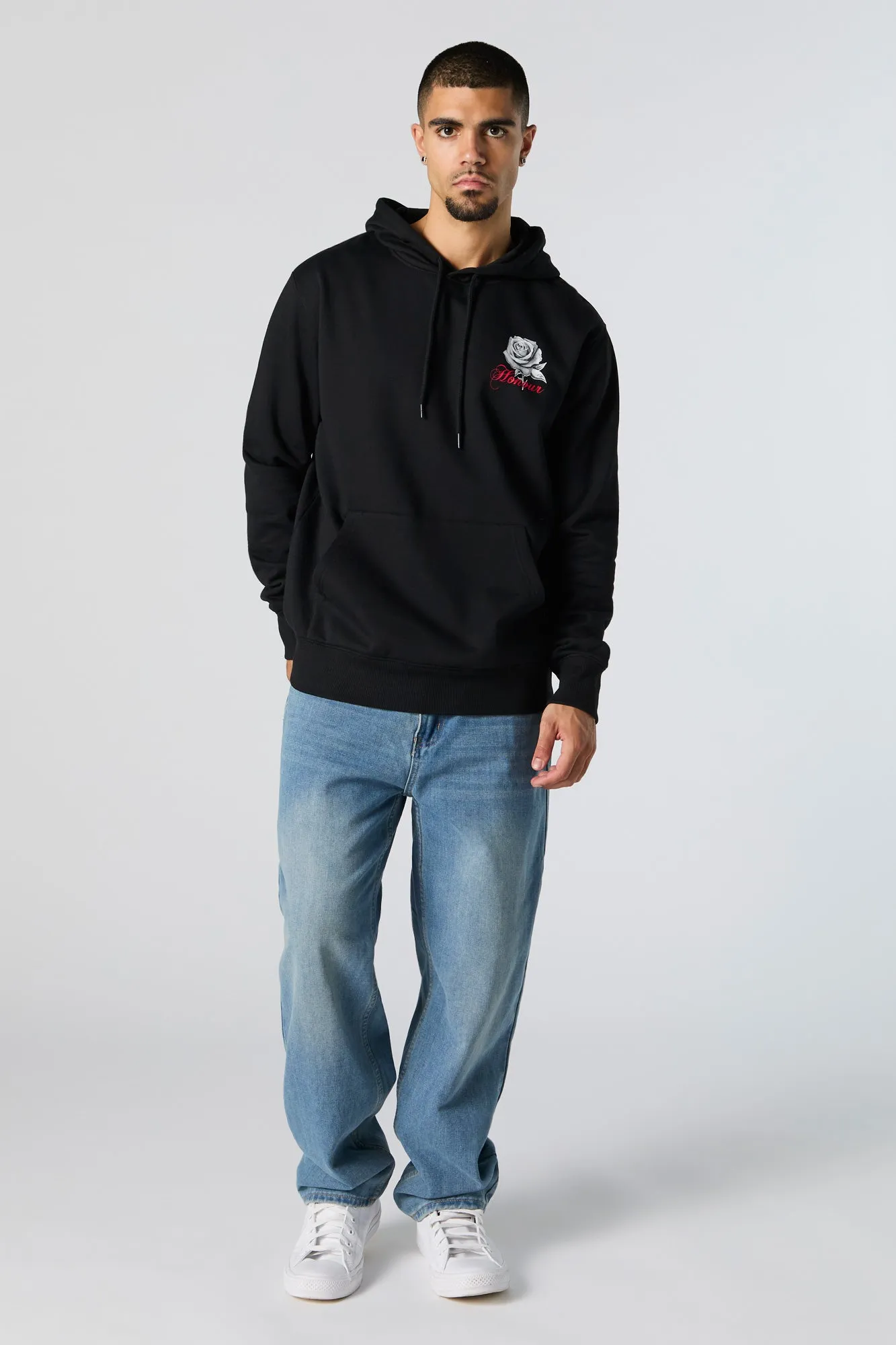 Honour Graphic Fleece Hoodie sold by Charlotte Russe product image thumbnail 3