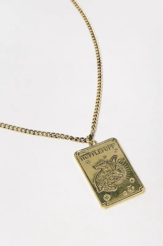 Hufflepuff Tarot Card Charm Necklace sold by Charlotte Russe