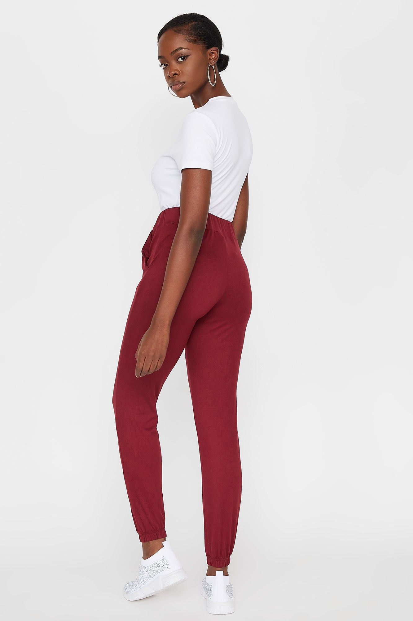 Soft Drawstring Jogger sold by Charlotte Russe product image thumbnail 4