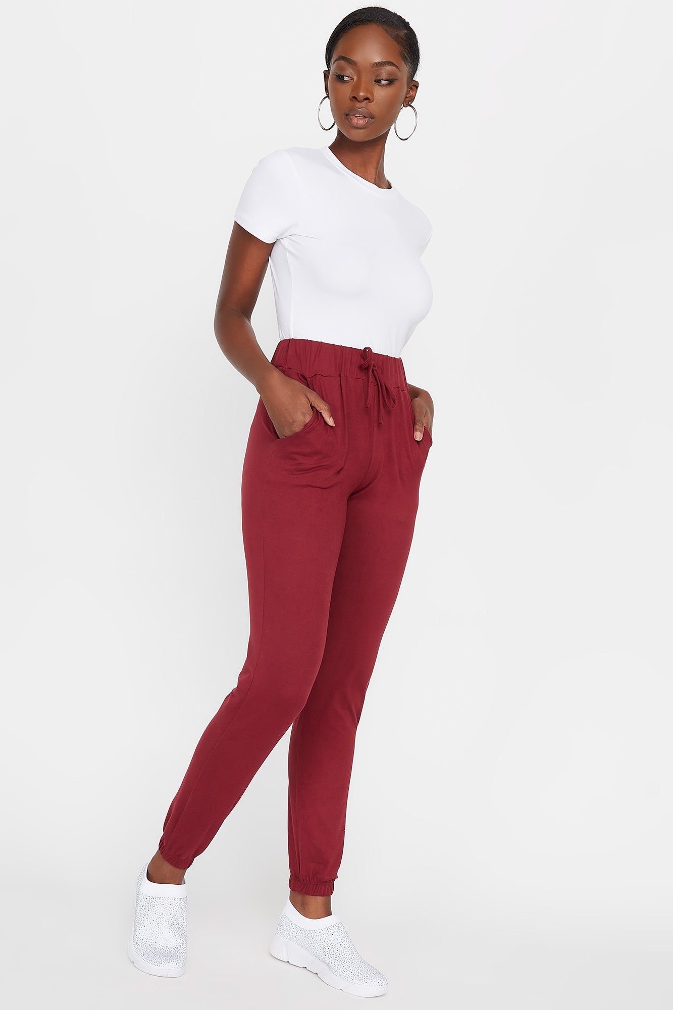 Soft Drawstring Jogger sold by Charlotte Russe