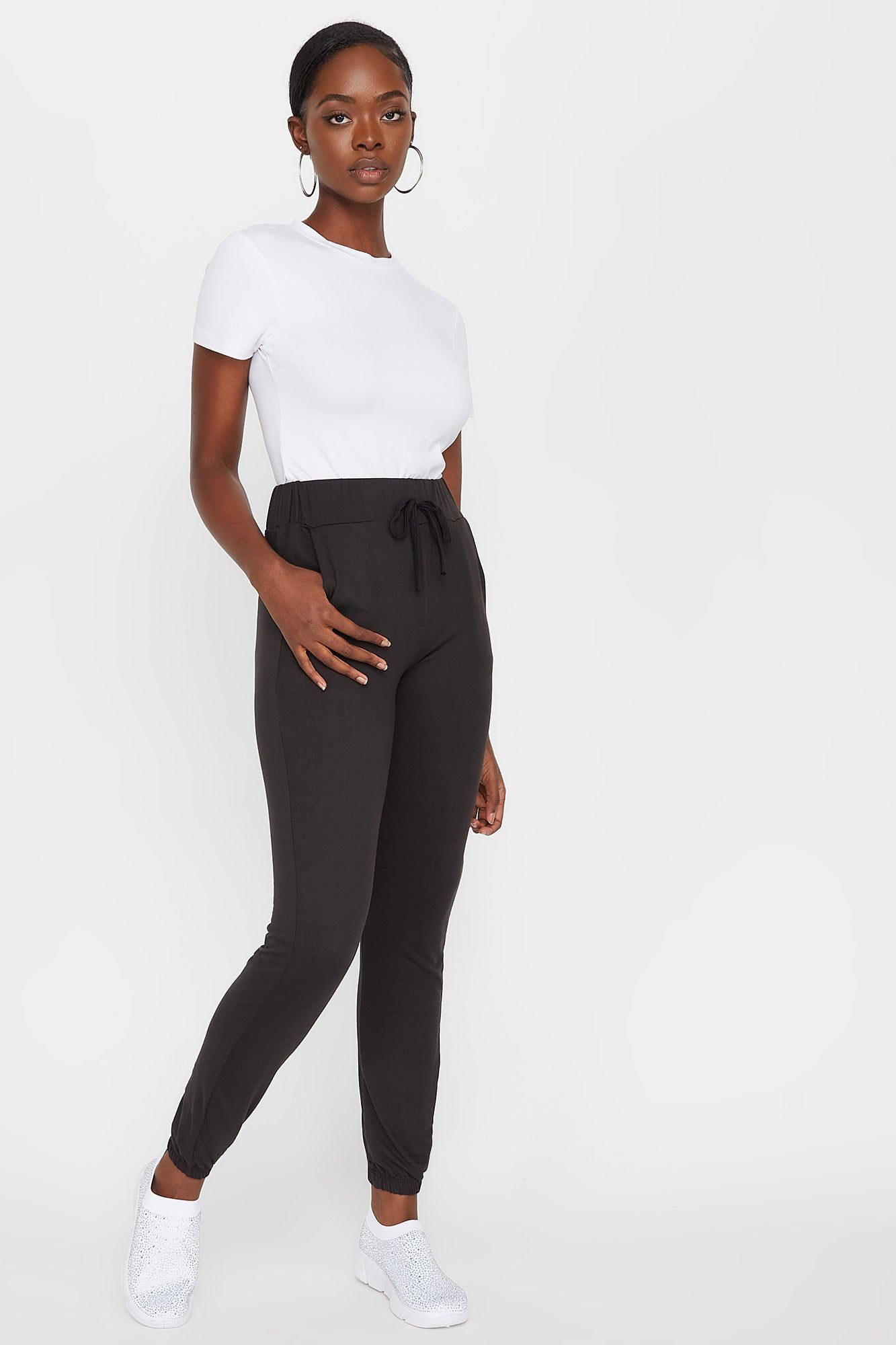 Soft Drawstring Jogger sold by Charlotte Russe product image thumbnail 2