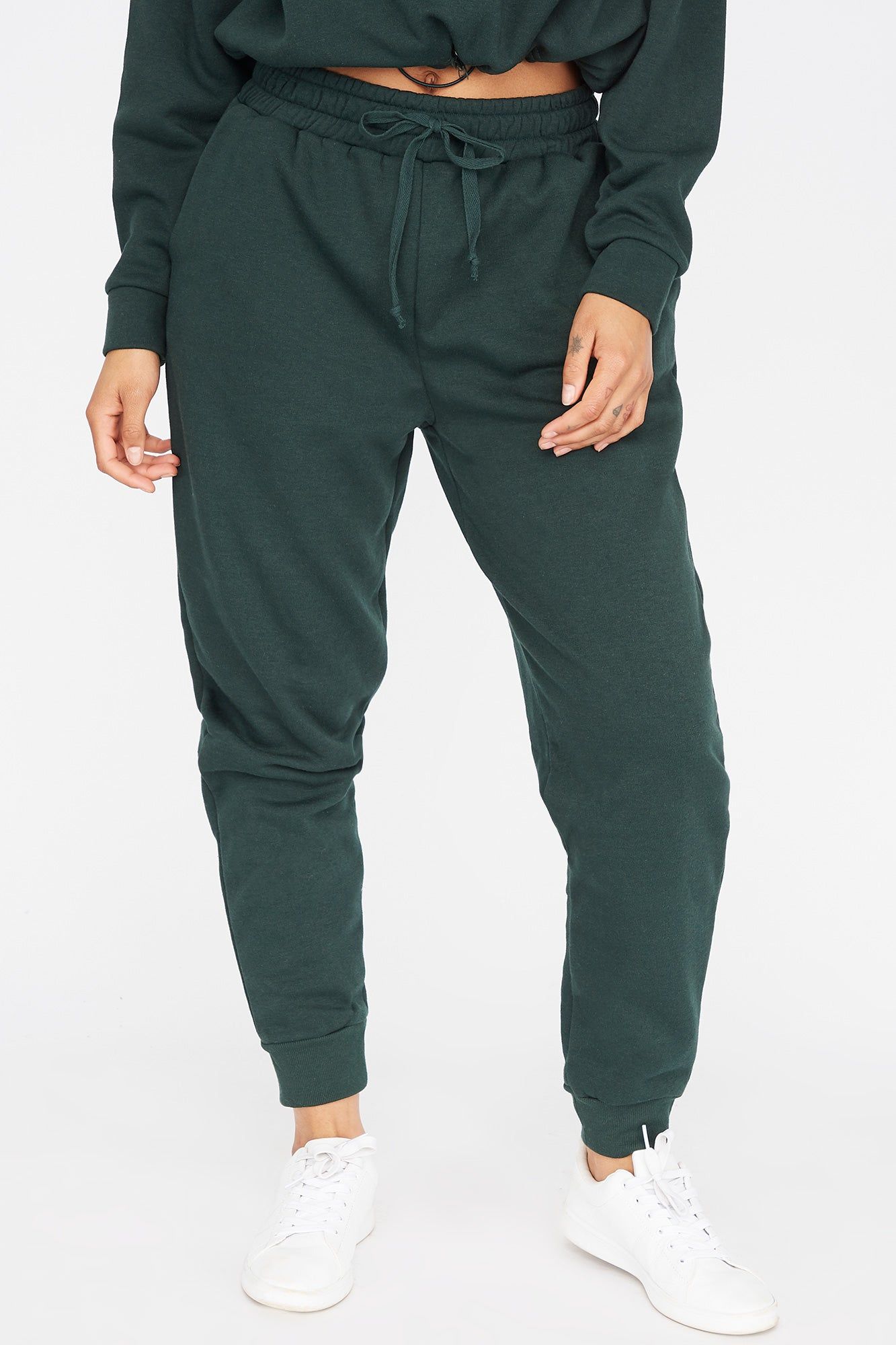 Fleece Drawstring Jogger sold by Charlotte Russe product image thumbnail 2