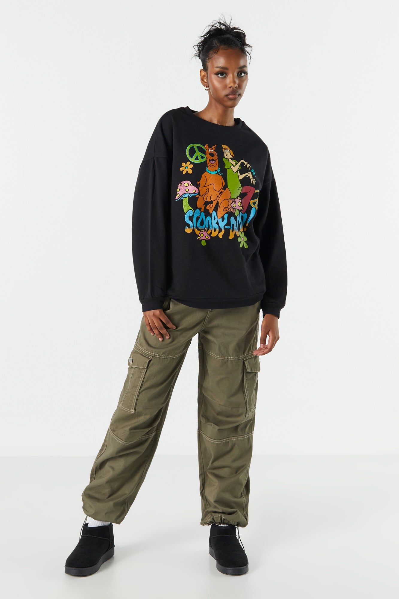 Scooby Doo Graphic Fleece Sweatshirt sold by Charlotte Russe product image thumbnail 3