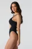 Metallic Cut-Out One Piece Swimsuit sold by Charlotte Russe