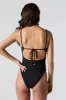 Metallic Cut-Out One Piece Swimsuit sold by Charlotte Russe