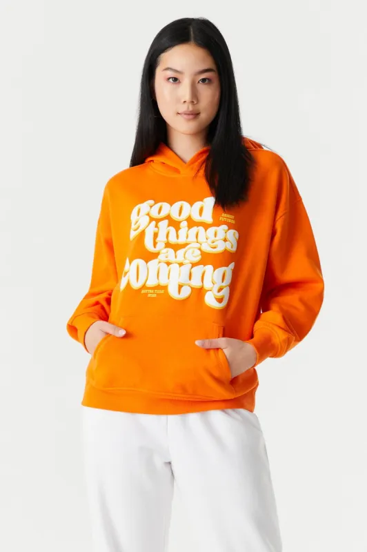 Good Things Coming Graphic Hoodie sold by Charlotte Russe