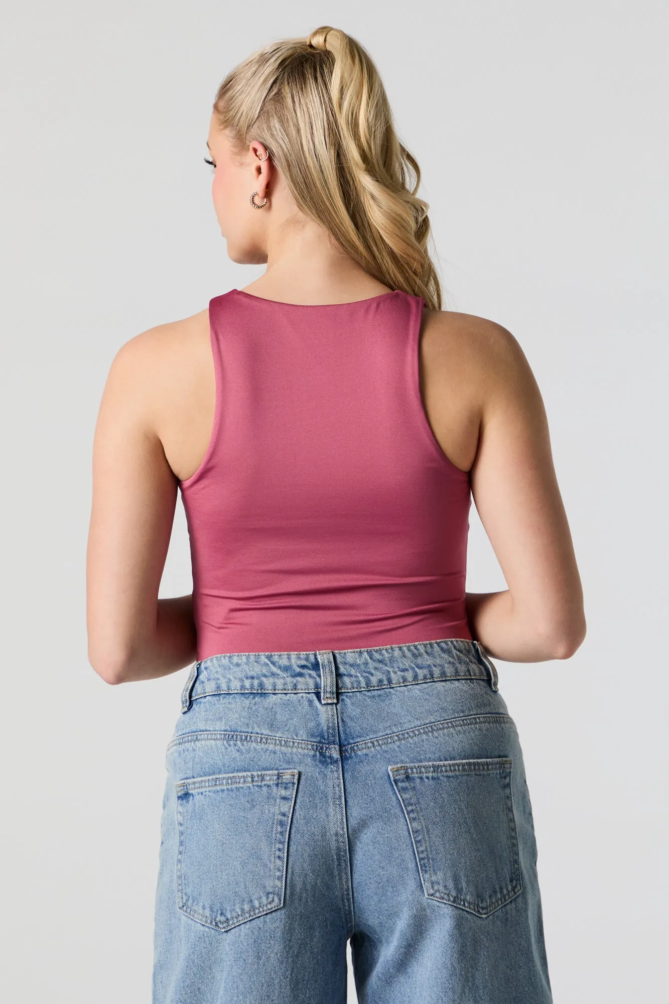 Contour High Neck Tank sold by Charlotte Russe product image thumbnail 2