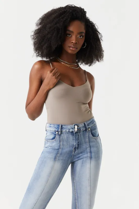 Contour V-Neck Cami Bodysuit sold by Charlotte Russe