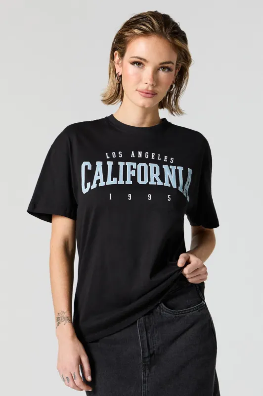 California 1995 Graphic Boyfriend T-Shirt sold by Charlotte Russe