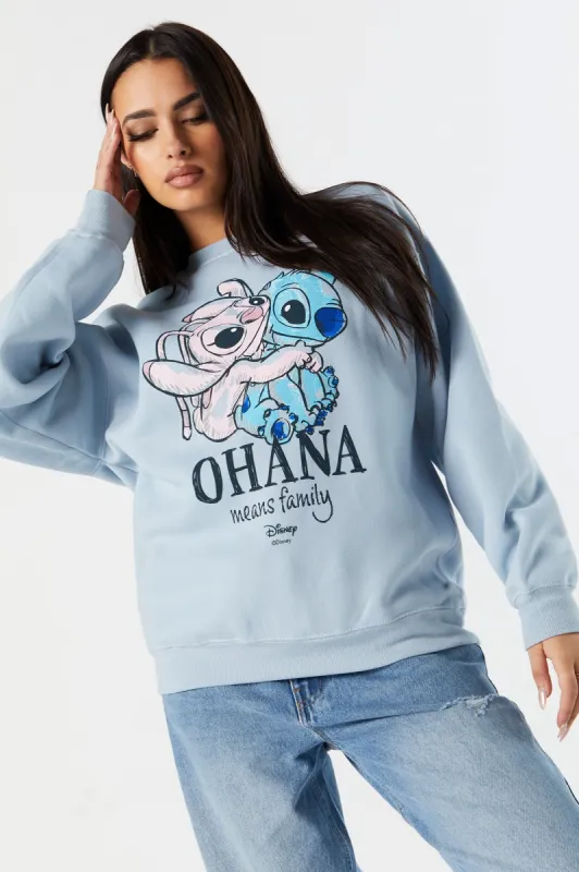 Ohana Means Family Graphic Fleece Sweatshirt sold by Charlotte Russe