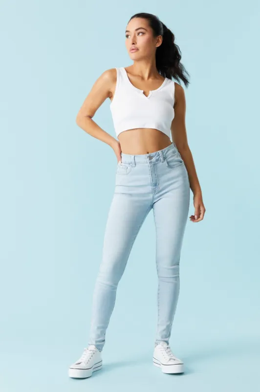 Refuge Miami Light Wash Skinny Jean sold by Charlotte Russe