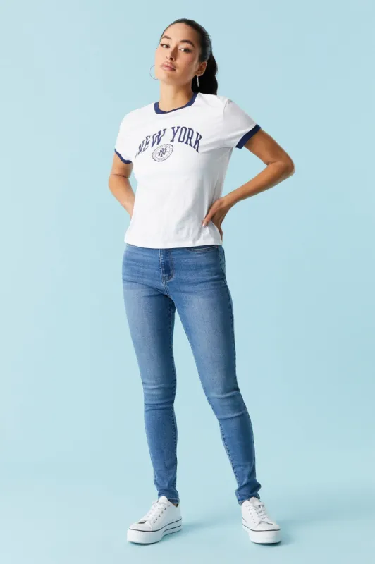 Refuge Miami Dark Wash Skinny Jean sold by Charlotte Russe