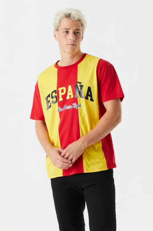 Striped Spain Graphic World Cup T-Shirt sold by Charlotte Russe