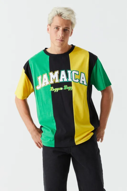 Striped Jamaica Graphic World Cup T-Shirt sold by Charlotte Russe