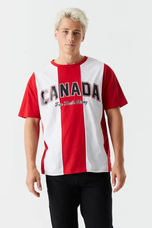 Striped Canada Graphic World Cup T-Shirt sold by Charlotte Russe
