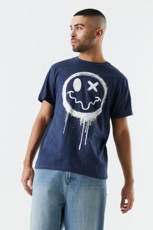 Drip Spray Paint Graphic T-Shirt sold by Charlotte Russe