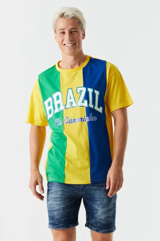 Striped Brazil Graphic World Cup T-Shirt sold by Charlotte Russe