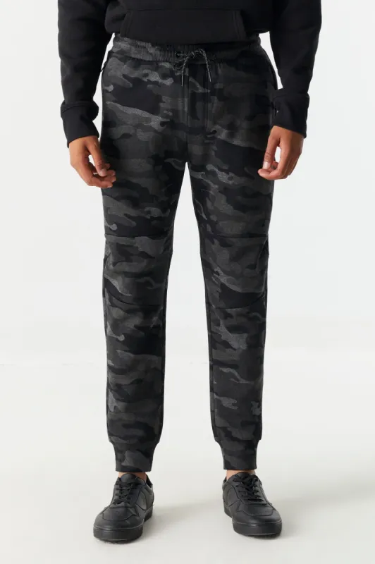 Camo Print Single Zip Pocket Jogger sold by Charlotte Russe