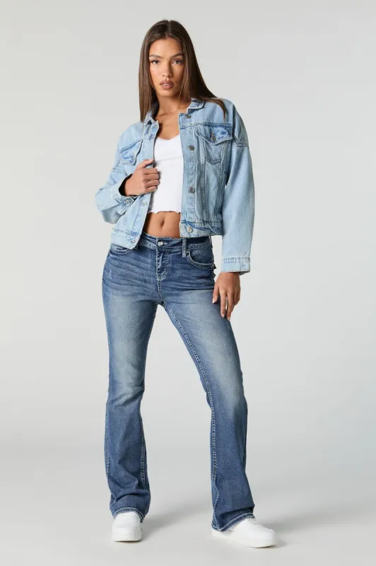 Dark Wash Bootcut Jean sold by Charlotte Russe