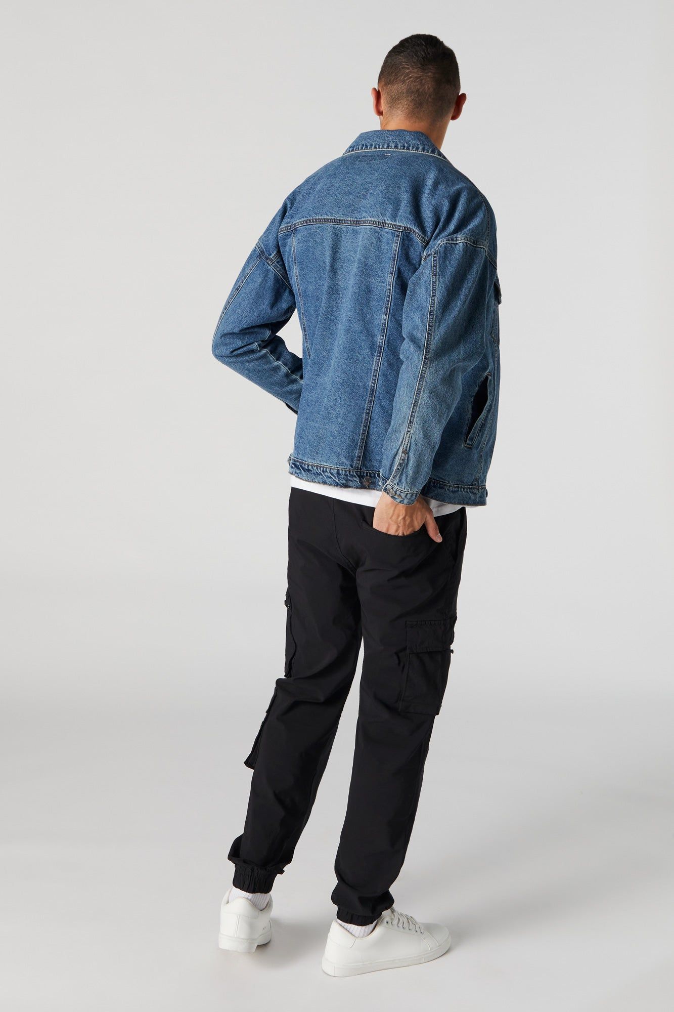 Multi Pocket Black Cargo Jogger sold by Charlotte Russe product image thumbnail 3