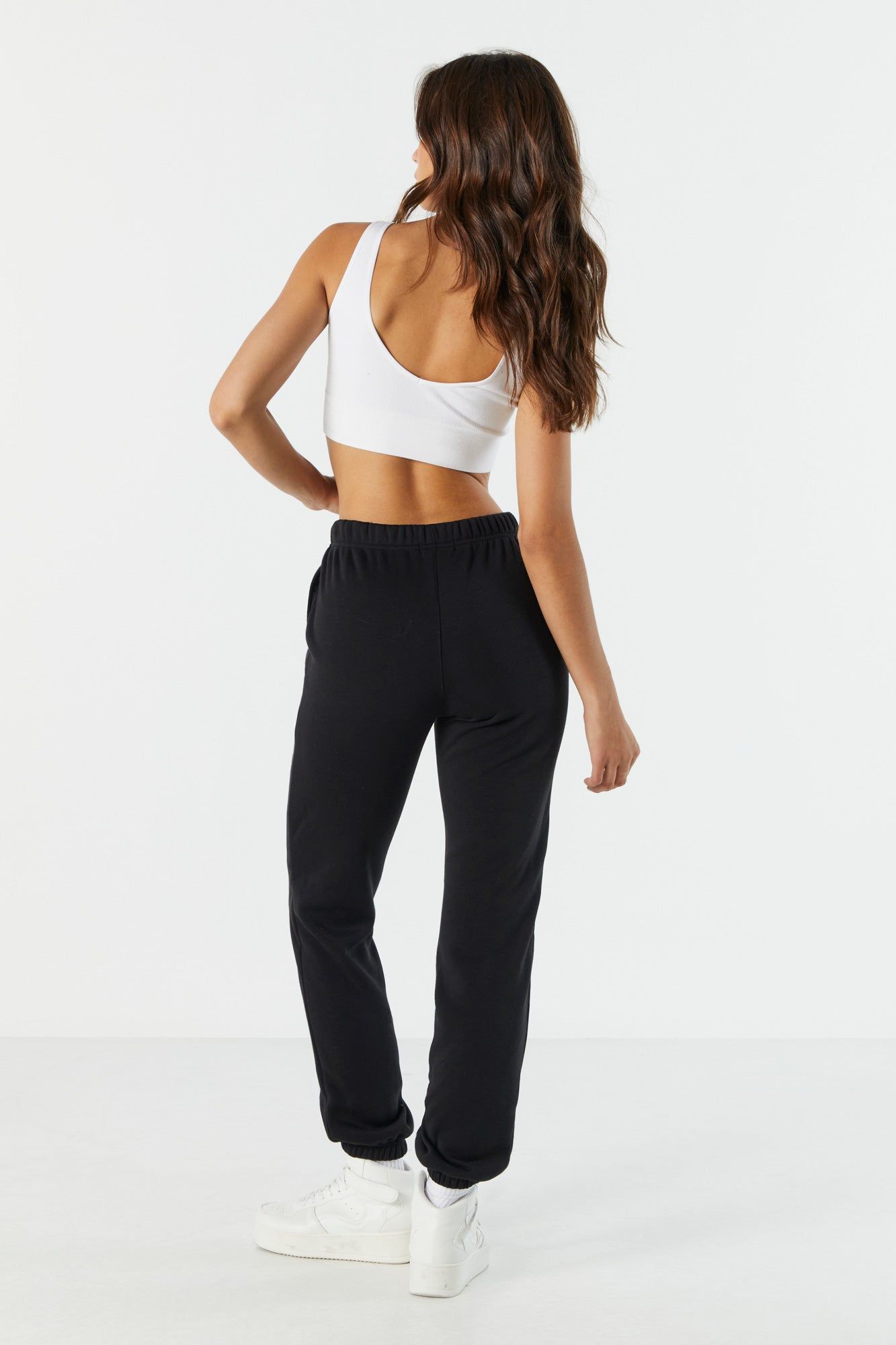 Los Angeles Embroidered Fleece Jogger sold by Charlotte Russe product image thumbnail 3