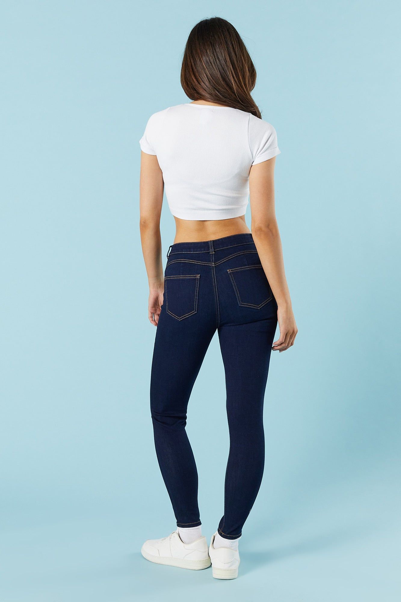 Rio Dark Wash Skinny Jean sold by Charlotte Russe product image thumbnail 3