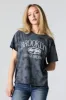 Brooklyn Graphic Tie-Dye T-Shirt sold by Charlotte Russe
