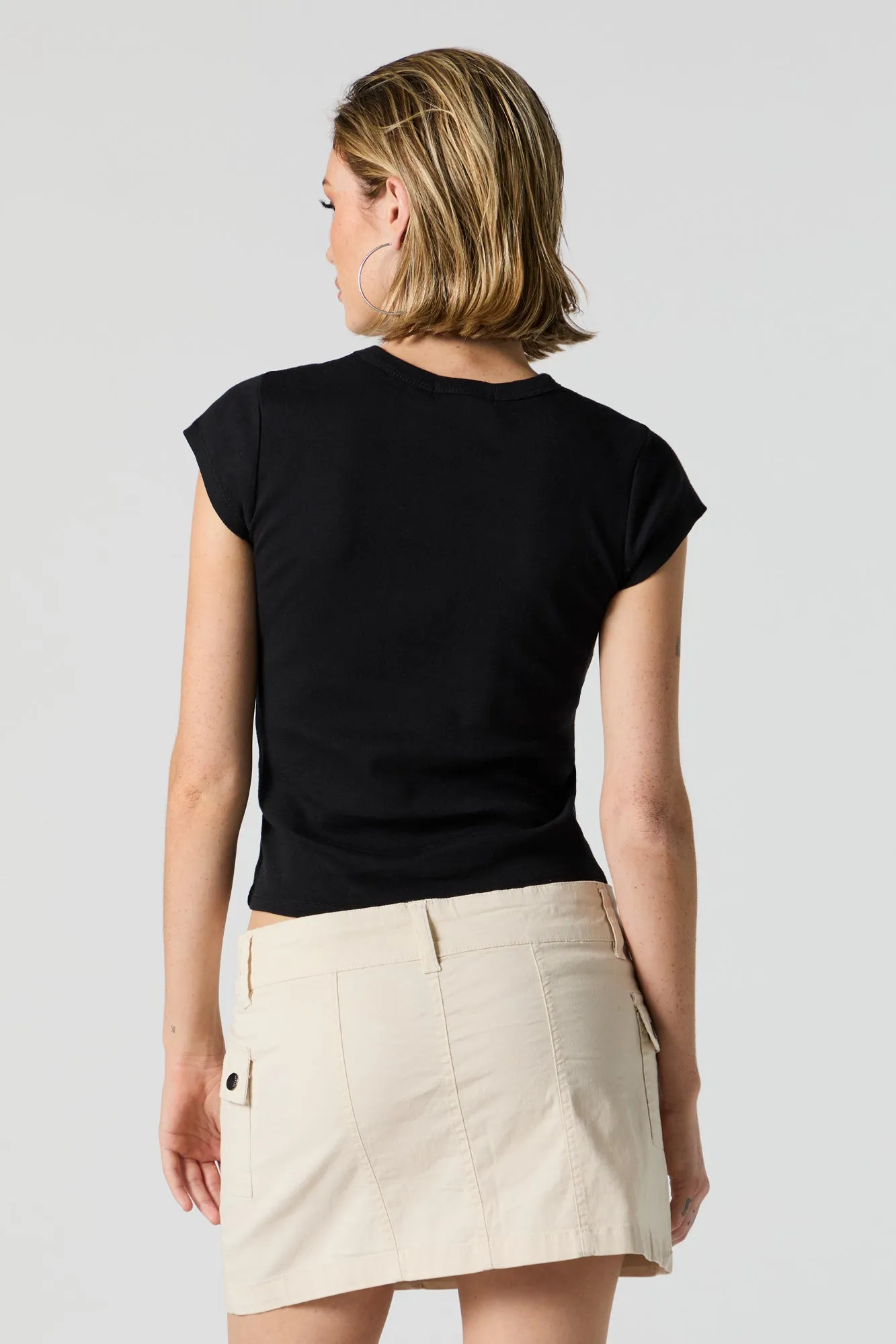 Brooklyn NYC Graphic Fitted T-Shirt sold by Charlotte Russe product image thumbnail 4