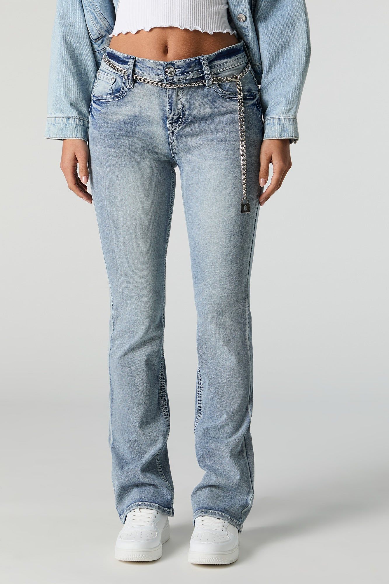 Medium Wash Bootcut Jean sold by Charlotte Russe product image thumbnail 2