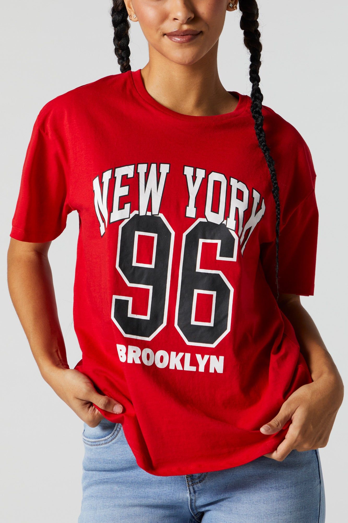 New York Graphic Boyfriend T-Shirt sold by Charlotte Russe product image thumbnail 2