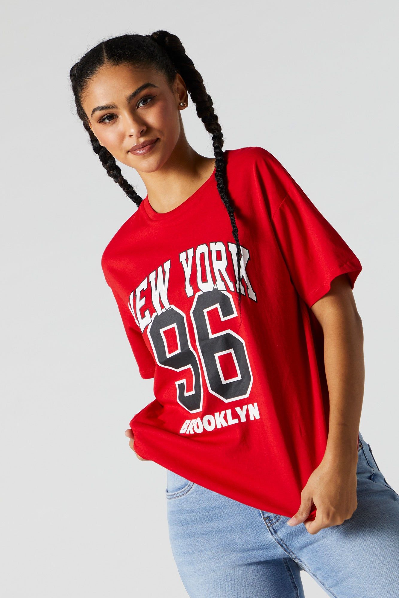 New York Graphic Boyfriend T-Shirt sold by Charlotte Russe