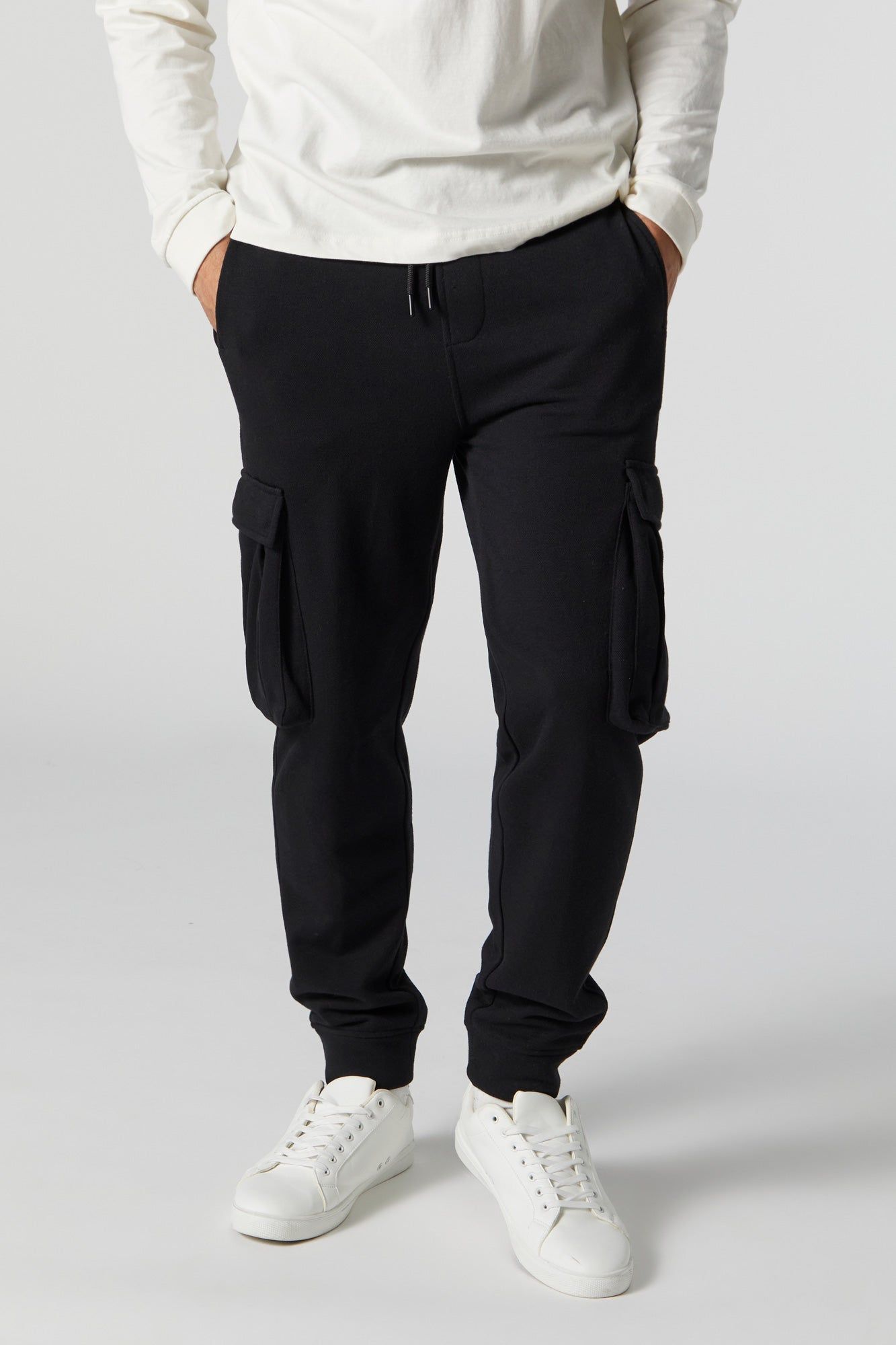 Fleece Cargo Jogger sold by Charlotte Russe product image thumbnail 4