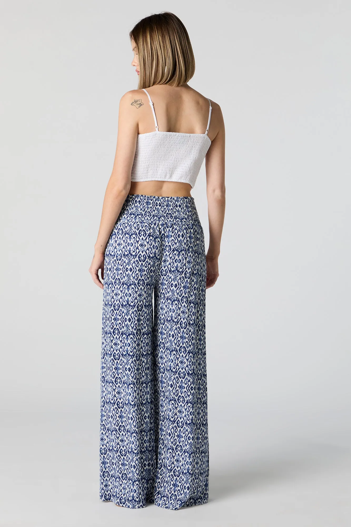 Printed Slit Palazzo Pant sold by Charlotte Russe product image thumbnail 3