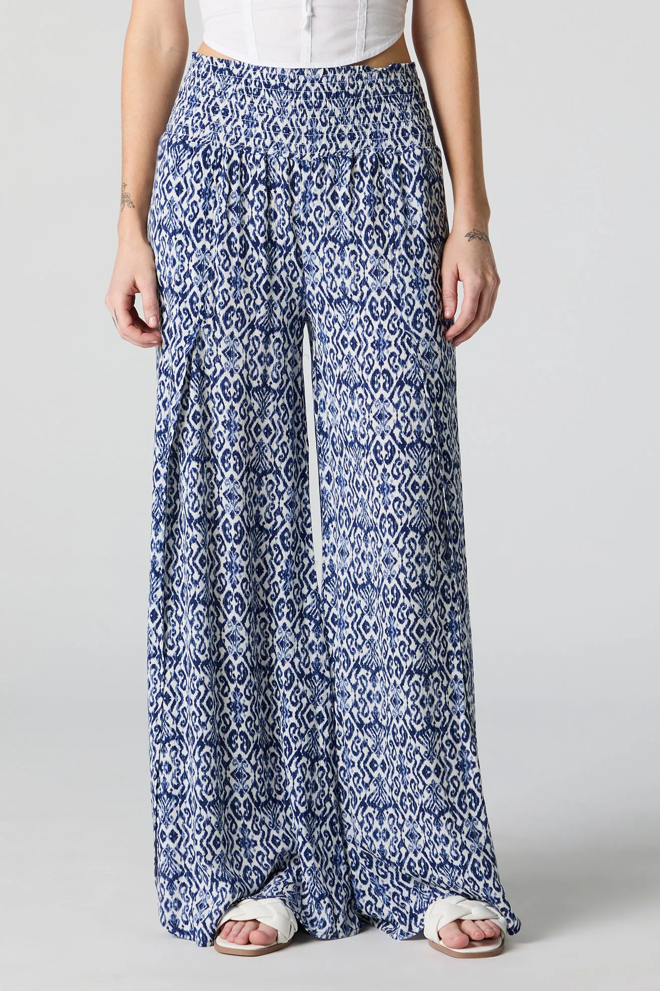 Printed Slit Palazzo Pant sold by Charlotte Russe product image thumbnail 2