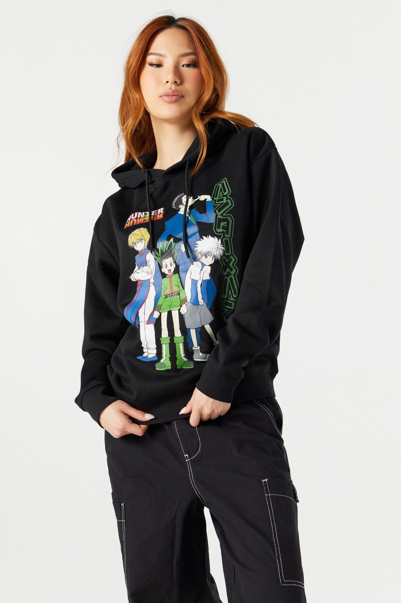 Hunter X Hunter Graphic Hoodie sold by Charlotte Russe