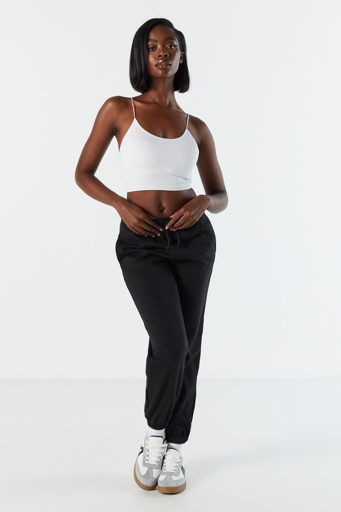 Neutral Everyday Fleece Jogger sold by Charlotte Russe product image thumbnail 4