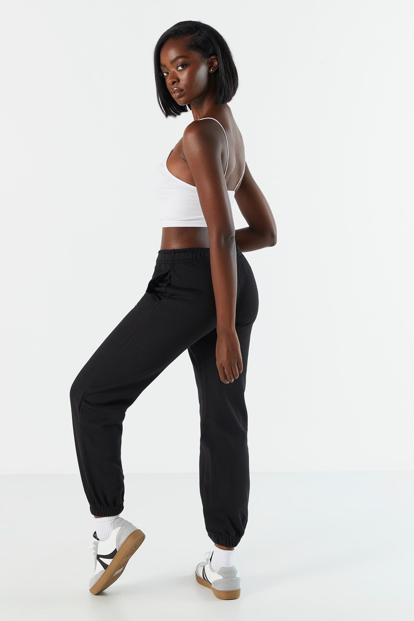 Neutral Everyday Fleece Jogger sold by Charlotte Russe product image thumbnail 3