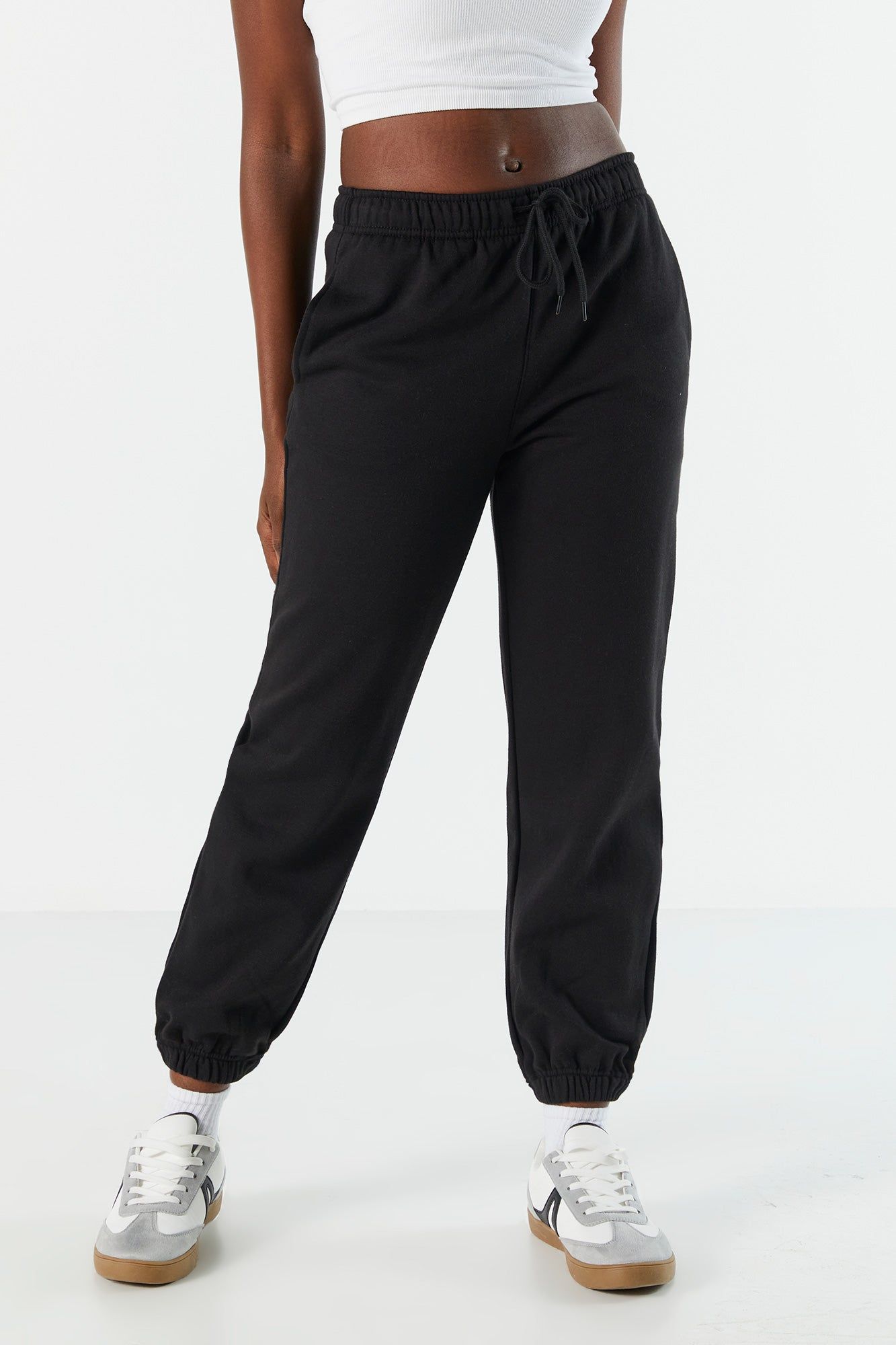 Neutral Everyday Fleece Jogger sold by Charlotte Russe product image thumbnail 2