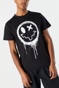 Smiley Graphic T-Shirt sold by Charlotte Russe