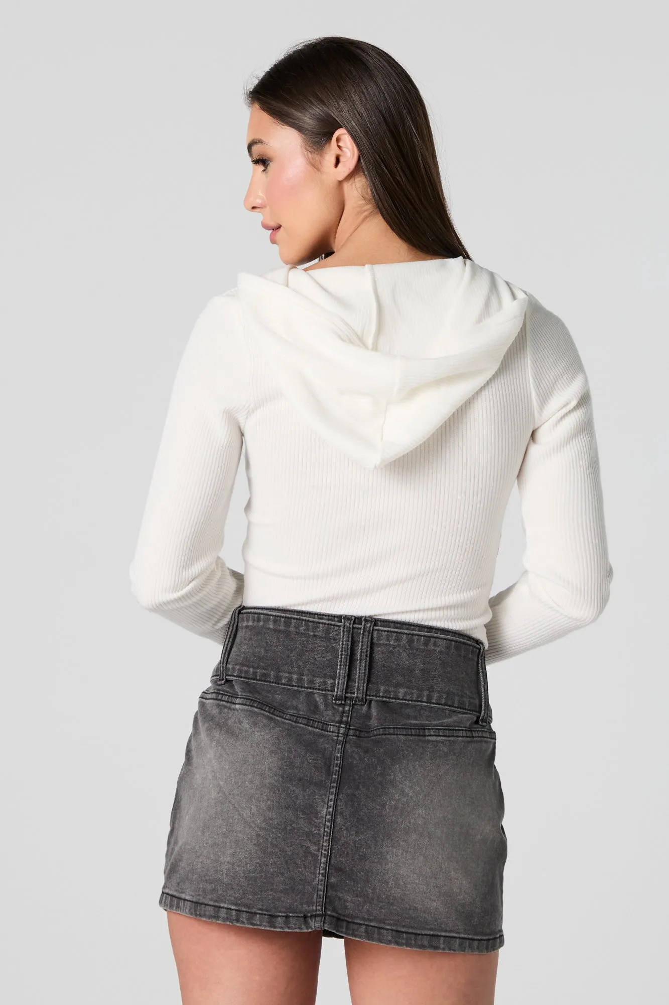 Denim Belted Mini Skirt sold by Charlotte Russe product image thumbnail 2