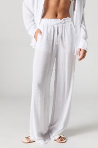 Textured Drawstring Wide Leg Pant sold by Charlotte Russe